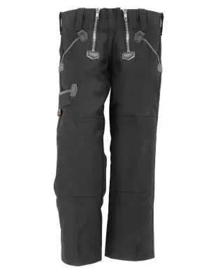 FHB Bobby Naver-byxor i Moleskin för barn Svart - Byxor