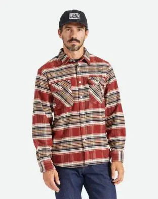 Brixton Bowery Stretch L/S X Flannel - Skjortor