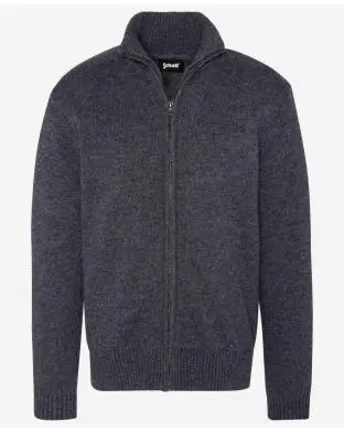 Schott Kofta med Dragkedja 70% Lammull - Ulltröjor